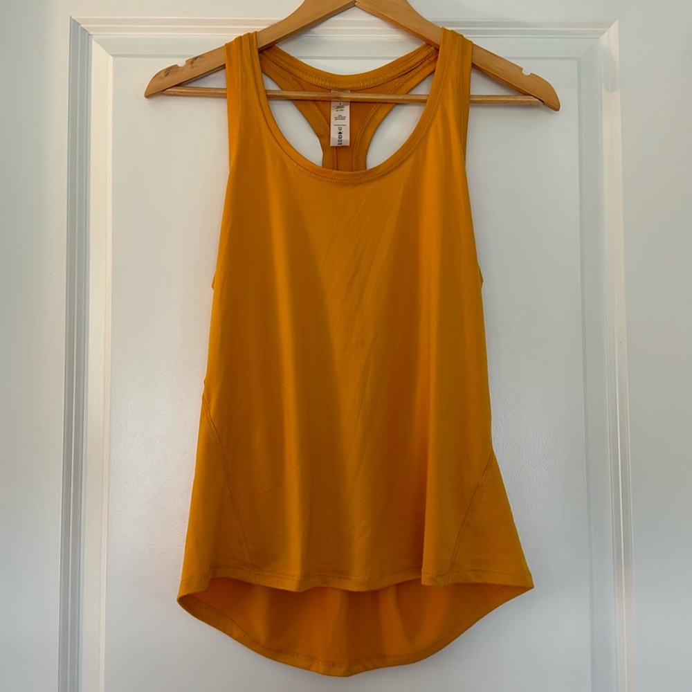 Yogalicious Yellow/Mango Athletic Tank Top